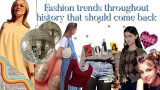 Trends throughout history I would still wear // crack open a bottle of wine and let’s talk fashion !
