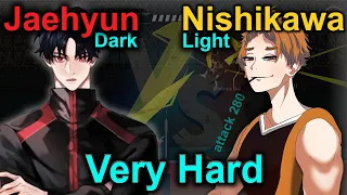 The Spike. Volleyball 3x3. Jaehyun vs Nishikawa (spike 280). Very Hard. Dark vs Light. Best S rank