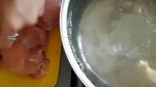 Варена ковбаса у формі частина(3)
