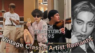 BTS V(Taehyung) vintage, classic, artist, romantic man | Tiktok compilation