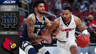 Notre Dame vs. Louisville Condensed Game | 2020-21 ACC Men's Basketball