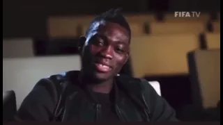 Christian Atsu at Fifa singing Gospel song