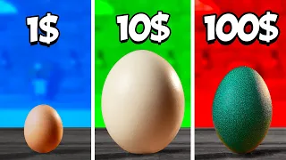 1$ vs 10$ vs 100$ Egg by VANZAI COOKING