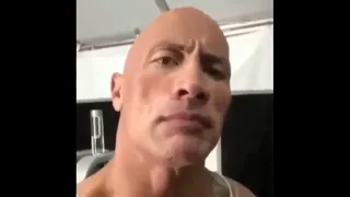 The Rock Eyebrow raise meme but with massive boom sound effect (warning)