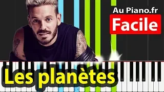 M Pokora Les planètes Piano Facile Tutorial Karaoké Paroles
