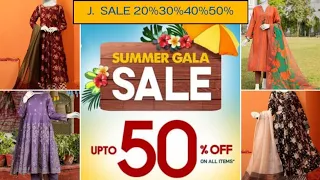 J.Junaid Jamshed Summer Gala Sale 2024 |  J. 50% Off Sale Today |  J.Sale Today | J.SALE 2024