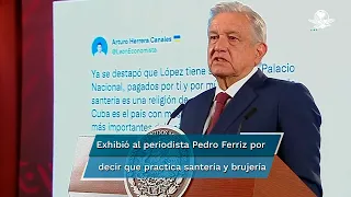 AMLO y su esposa se pitorrean de supuesta santería en Palacio Nacional