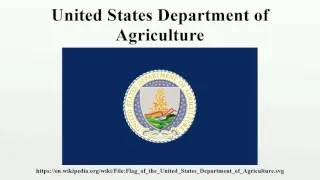 United States Department of Agriculture