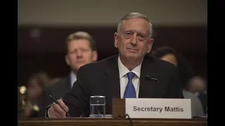 Defense Secretary Jim Mattis testifies before the Senate Armed Services Committee