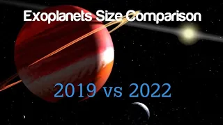 Exoplanet Size Comparison | 2019 vs 2022