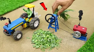 Diy tractor Mini chaaf cutter machine| science project| DIY mini chaff cutter machine@Joticreator