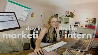 day in the life of a marketing intern (wfh)