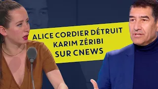 ALICE CORDIER DÉTRUIT KARIM ZERIBI SUR CNEWS