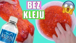 SLIME Z WODY 💦 Slime bez kleju, bez boraksu, bez maseczki! Galaretkowy Jiggly Slime DIY