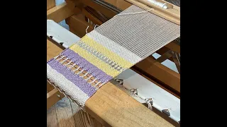 Weaving LENO LACE - Finger controlled weave structure