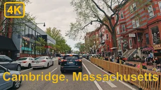 Driving in Downtown Cambridge, Massachusetts - 4K60fps