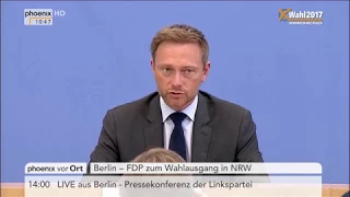 Landtagswahl Nordrhein-Westfalen: Pressekonferenz mit Christian Lindner