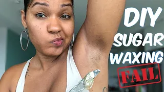 SUGAR WAXING ARMPITS- FIRST TIME DIY FAIL!