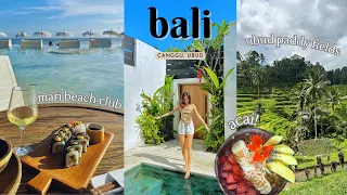 Bali 2023 Vlog 🇮🇩 | Beach Clubs, Ubud Paddyfields, Cafe Food