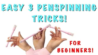 Easy 3 #penspinning tricks Finger pass, Triangle pass, Iteza. Basic tricks. Learn how to spin a pen.