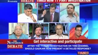 The Newshour Debate -  Gadkari's complete web expose (Part 3 of 4)