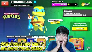 NEW EMOTE RELEASE IN NEW STUMBLE PASS TNMT !! LETSGOO PARTY STUMBLE GUYS !! Live Stumble Guys