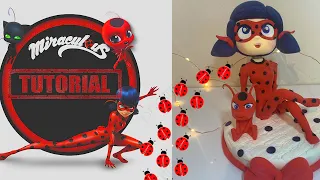 LADY BUG AND TIKI FULL (MIRACULOUS) TUTORIAL | CAKE TOPPER  | CLAY | FONDANT | COLD PORCELAIN