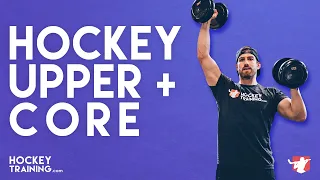 Hockey Upper Body + Core Workout [Push + Pull] 🏒