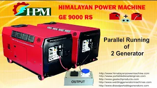 Parallel Running of 2 Generators (GE 9000 RS) #Himalayanpowermachine#HPM