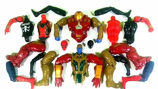 Assemble toys Thanos, miles Morales, ironbuster Vs Spider-Man Avengers superhero toys