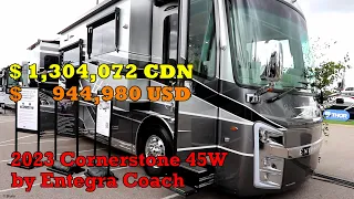 A King's Coach -2023 Cornerstone 45W Luxury Diesel by Entegra Coach