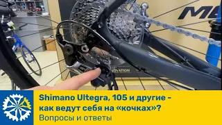 Группы Ultegra, 105 и другие шоссейные как ведут себя на кочках? Отвечаем на ваши вело вопросы.