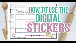 How to Use the Digital Stickers in the Cake and Cookie Planner