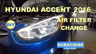 How to change air filter on 2016 Hyundai Accent