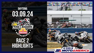 Mission King of the Baggers Race 2 at Daytona 2024 - HIGHLIGHTS | MotoAmerica