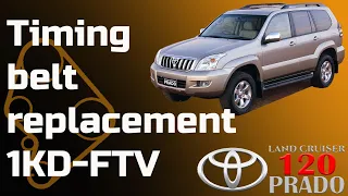 DIY / How To: Timing belt replacement -Toyota 3.0 D4D - 1KD-FTV - Bildilla  2006 Land Cruiser LC120