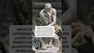 Is there a misconception about Rodin's sculpture The Thinker?