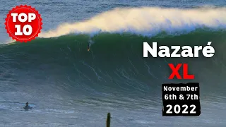 TOP 10 BEST WAVES Nazaré XL First SWELL of The Season | Nazaré November 7th 2022!!