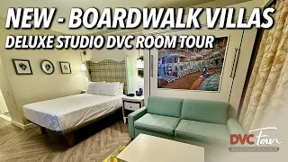 NEW BoardWalk Villas DVC Deluxe Studio Room Tour!