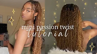 mini passion twist tutorial | beginner friendly!
