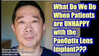 The PanOptix Lens.  What do we do when patients don't like it?  Replacing a PanOptix with a Symfony.