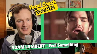 Vocal Coach REACTS - ADAM LAMBERT "Feel Something"