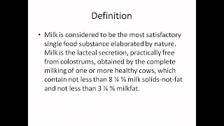 Unit IV Milk Microbiology Part I