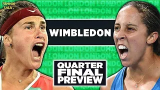 Sabalenka vs Keys | Wimbledon 2023 Quarter Final | Tennis Talk Preview