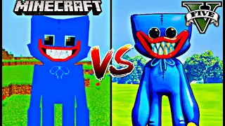 Minecraft Huggy Wuggy vs GTA 5 Huggy Wuggy - Who is Best? | FNF Huggy Wuggy