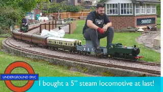 I bought a 5” gauge Steam Locomotive! Running session with my new GWR Pannier Tank!