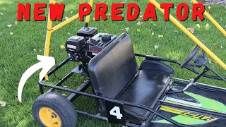 New Predator 212 Go Kart Engine Swap  *Throttle cable install hookup*