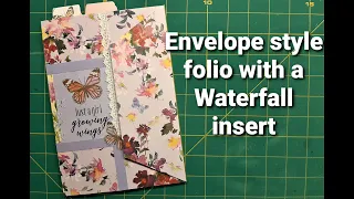 How to make a Waterfall card, Part 2.  Envelope style mini journal!