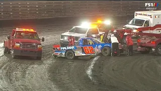 JESSICA FRIESEN FLIP AFTERMATH - 2022 CLEAN HARBORS 150 NASCAR TRUCK SERIES AT KNOXVILLE RACEWAY