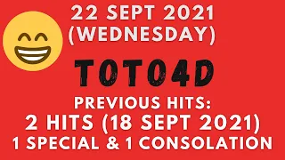 Foddy Nujum Prediction for Sports Toto 4D - 22 September 2021 (Wednesday)